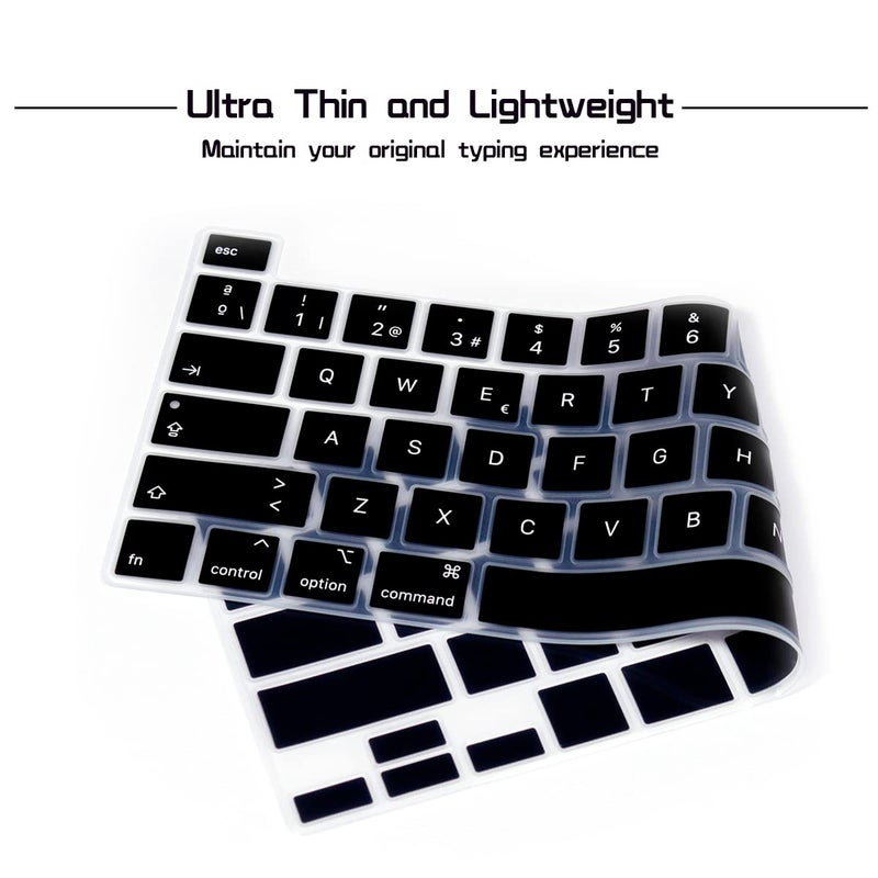 HRH Ultra Thin Spanish Language Silicone Keyboard Cover Skin for MacBook Pro 13 inch 2020(Model A2289/A2251/A2338 M1 Chip) and for MacBook Pro 16" 2019 (Model A2141) Accessories - Image 3